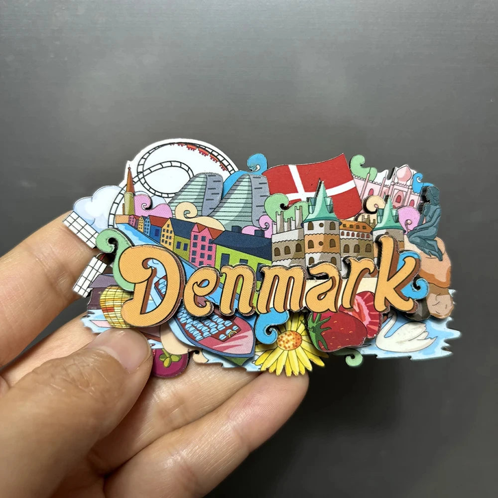 3D Wood Fridge Magnet