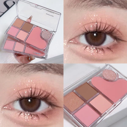 Six-Color Earth Tone Eyeshadow Palette