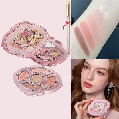 6-Color Diamond Shiny Highlighter Palette – Contour, Brighten &amp; Glow