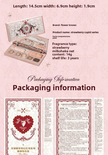 Strawberry Cupid Complexion Palette – Blush, Eyeshadow, Highlighter & Bronzer