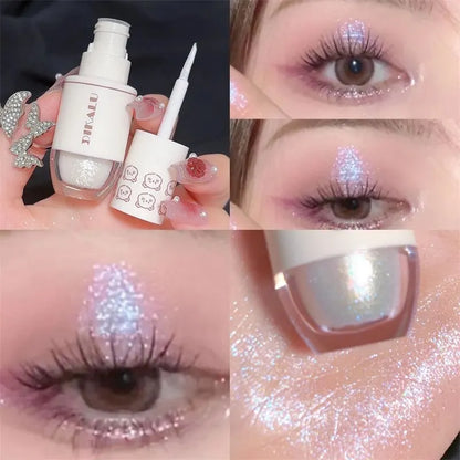 Bear Bowling Ball Liquid Eyeshadow – Super Sparkle Pearl Glitter Eye Makeup