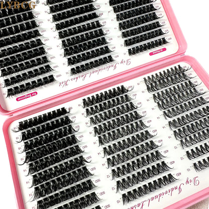0.07mm Soft Fluffy Lash Clusters – 30D–100D Volume Extensions (570pcs)