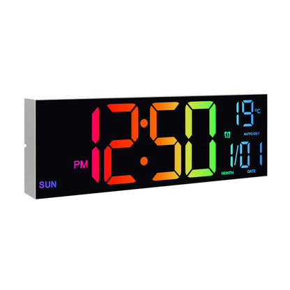 16" RGB LED Digital Wall Clock