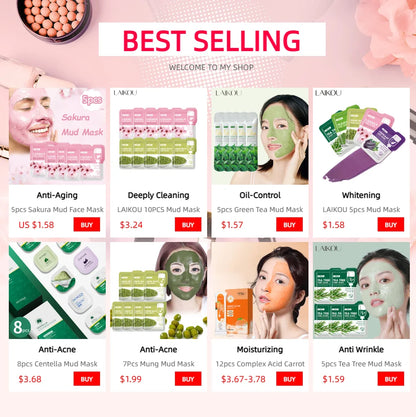 Eggplant Mud Mask Set (5pcs)