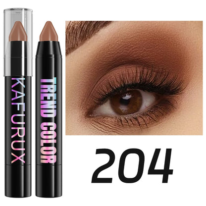 24-Color Pearlescent Eyeshadow & Eyeliner Pencil – Waterproof Shimmer and Matte Makeup Pen