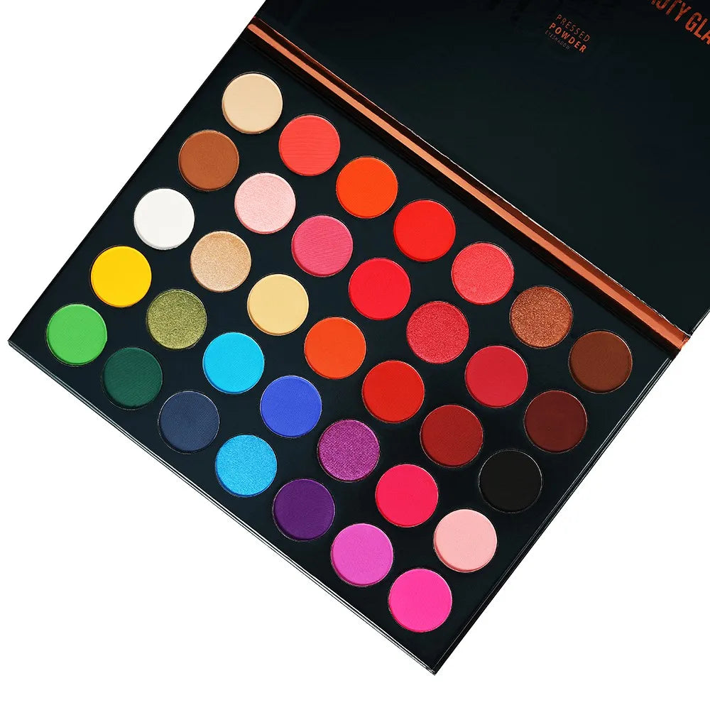 Beauty Glazed 35-Color Eyeshadow Palette – Matte, Shimmer & Glitter Shades