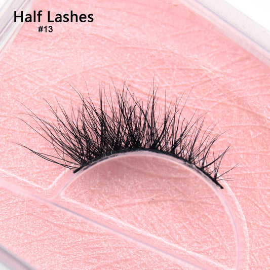 Natural Half Eye False Eyelashes – Soft Mink Look with Lightweight Cotton Band