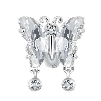 925 Sterling Silver Rainbow Heart Charm – Shine with Every Sparkle