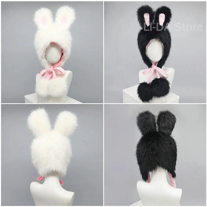 Plush Bunny Ears Hat