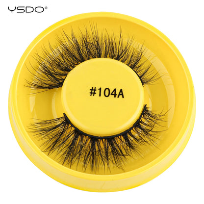 Wispy 3D Mink False Eyelashes – Natural Long, Fluffy & Reusable Strip Lashes (1 Pair)