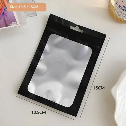 10pcs Holographic Smell-Proof Mylar Bags – Resealable Ziplock Pouches