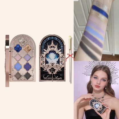 6-Color Diamond Shiny Highlighter Palette – Contour, Brighten &amp; Glow