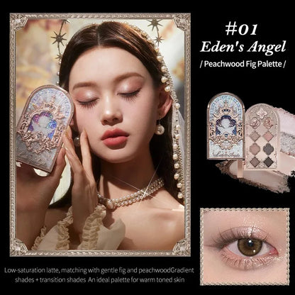 Little Angel 9-Color Eyeshadow Palette – Shimmer & Glitter Finishes