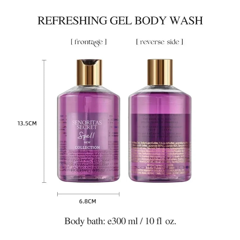Sweet Fragrance Body Wash – 300ml Moisturizing & Oil-Control Shower Gel for Deep Cleansing and Lasting Scent