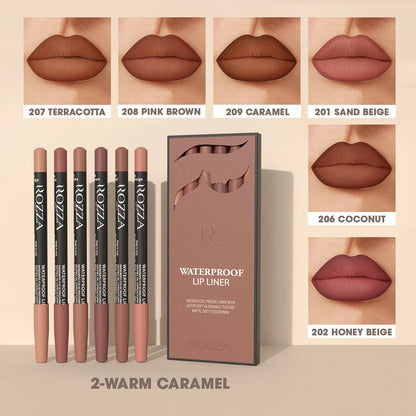 Nude Matte Lip Liner Pencil Set (6pcs)