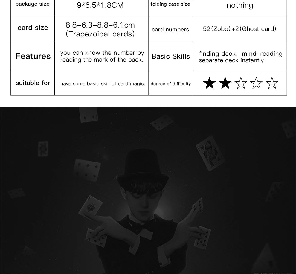 Secret Marked Poker Cards