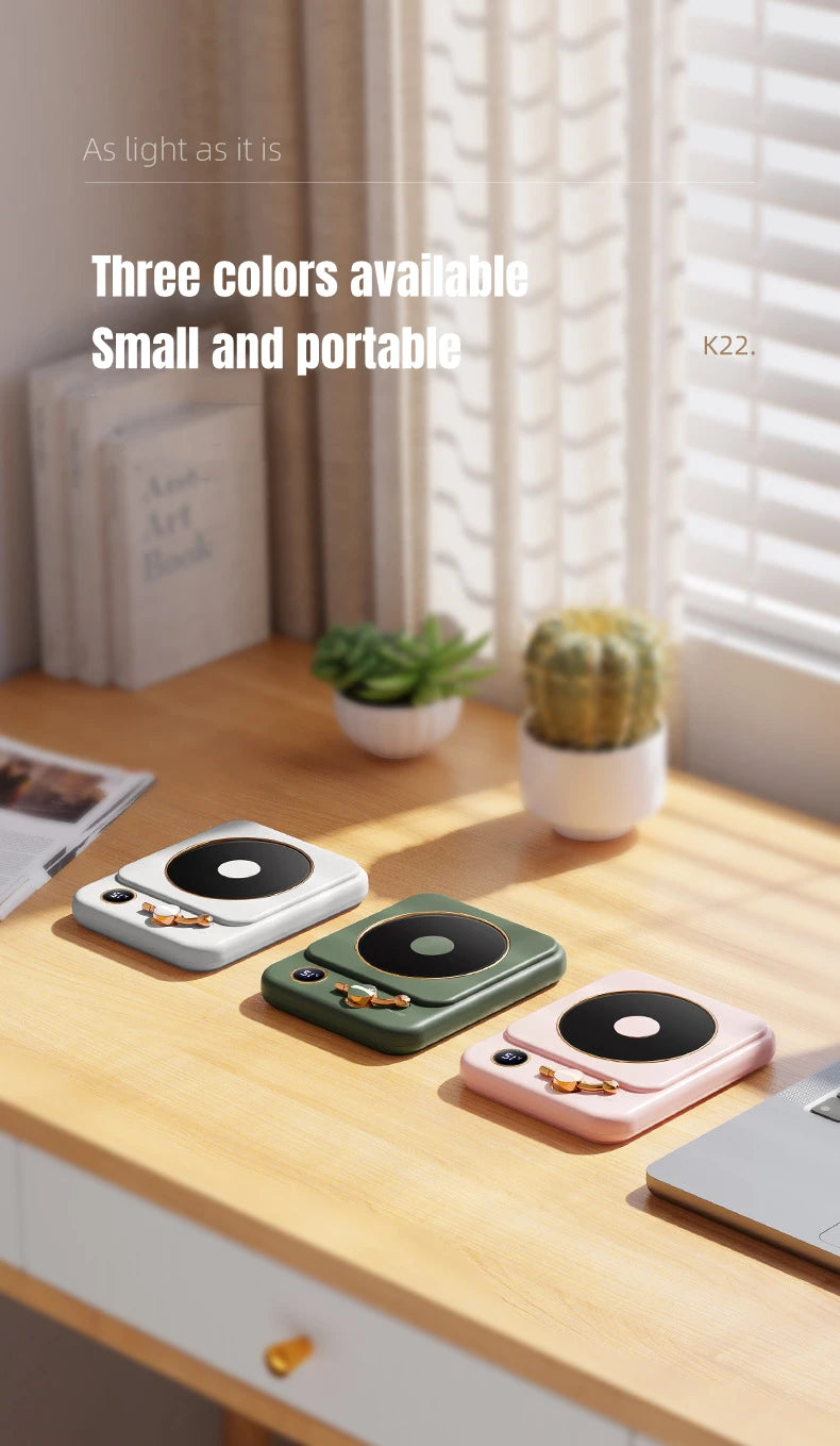 Electric Coffee Cup Warmer – 3-Setting Temperature Control Heating Coaster