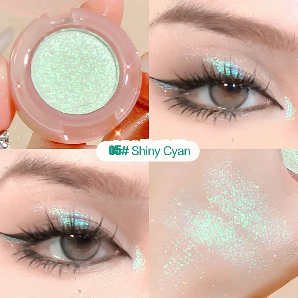 Diamond Glitter Monochrome Eyeshadow – Waterproof Long-Lasting Sparkle