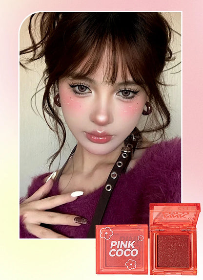 🌸 PINKCOCO Fine Shimmer Tipsy Blush – Multi-Use Soft Mist Glow