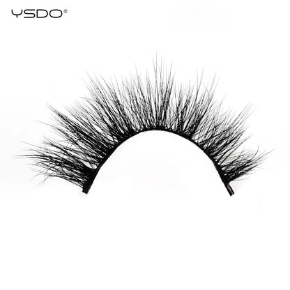 Wispy 3D Mink False Eyelashes – Natural Long, Fluffy & Reusable Strip Lashes (1 Pair)