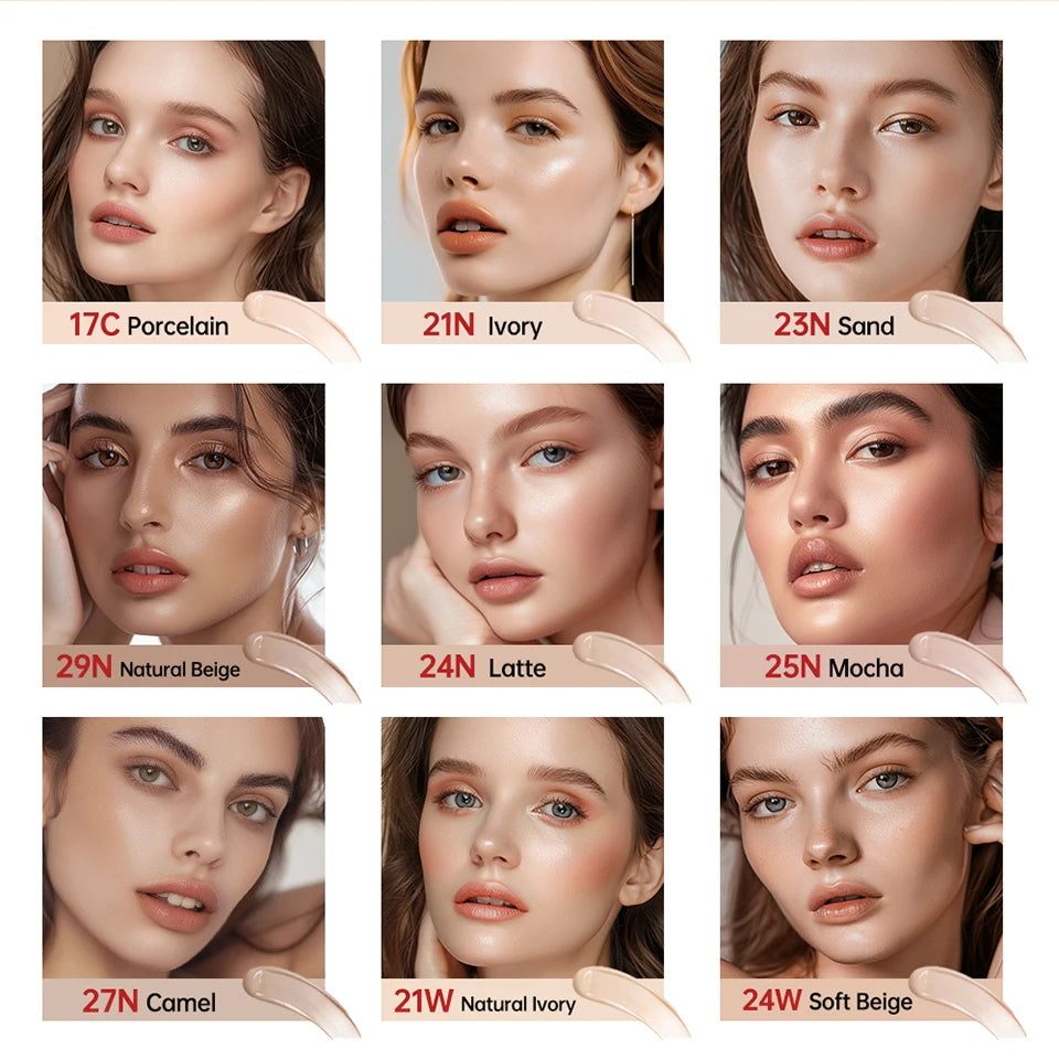 Cushion Refill Foundation – Waterproof, Semi-Matte & Long-Lasting (72H Wear)