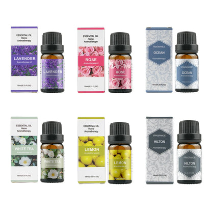 500ml Aromatherapy Oil Diffuser with 6-Bottle Essential Oil Set – Relaxing LED Aroma Humidifier