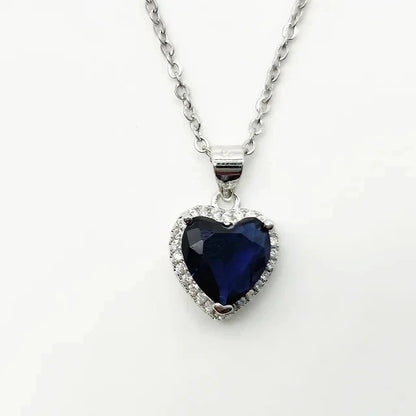 CC Cubic Zirconia Water Drop Pendant Necklace
