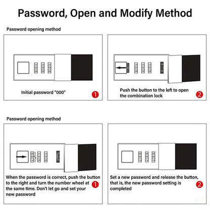 A5 Retro Password Lock Notebook – 200 Sheets Creative Thickened Diary & Stationery