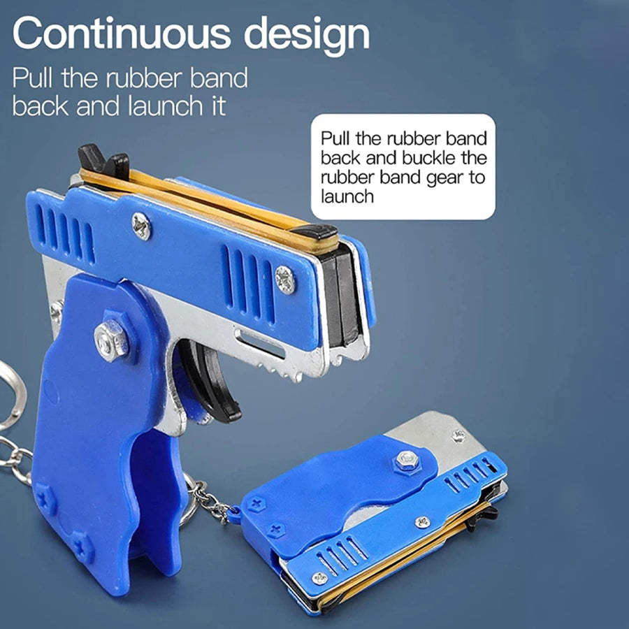 Metal Burst Rubber Band Launcher