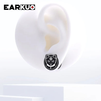 Acrylic Cat OUIJA Ear Plugs – Witch Poker Tunnels & Stretchers (2PCS)