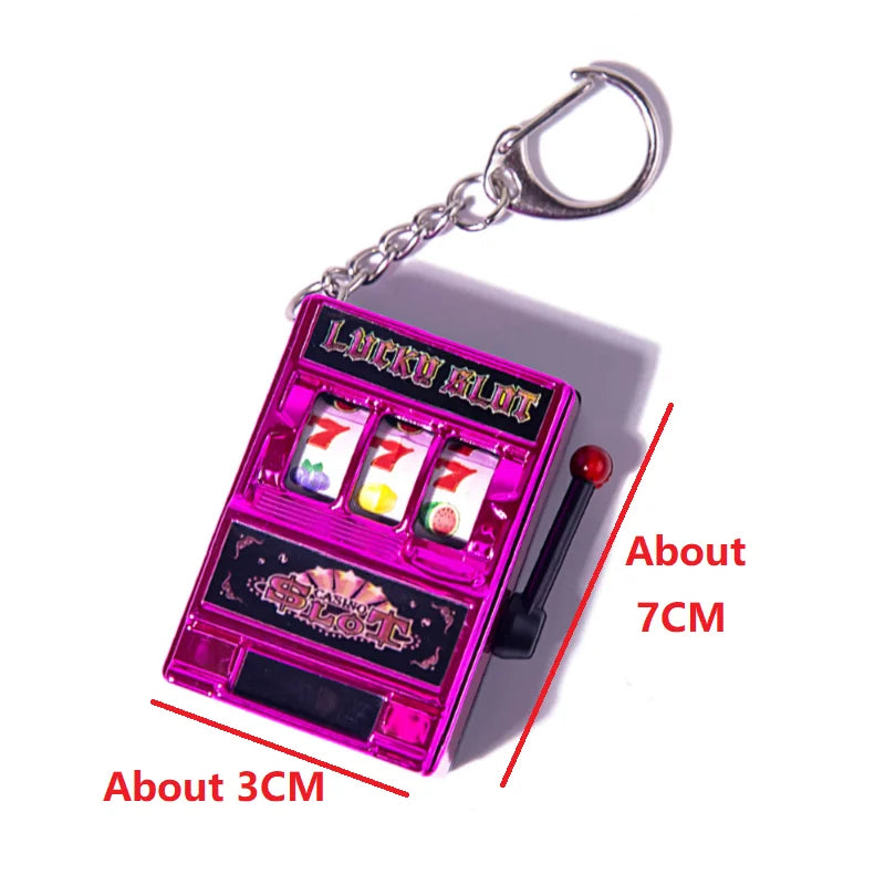 Mini Slot Machine Keychain