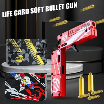 Folding Card Soft Bullet Toy Gun