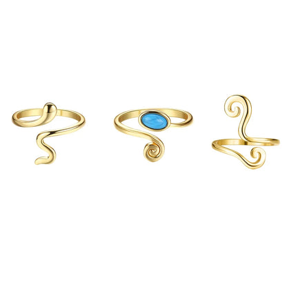 3pcs Adjustable Toe Rings – Summer Beach Foot Jewelry