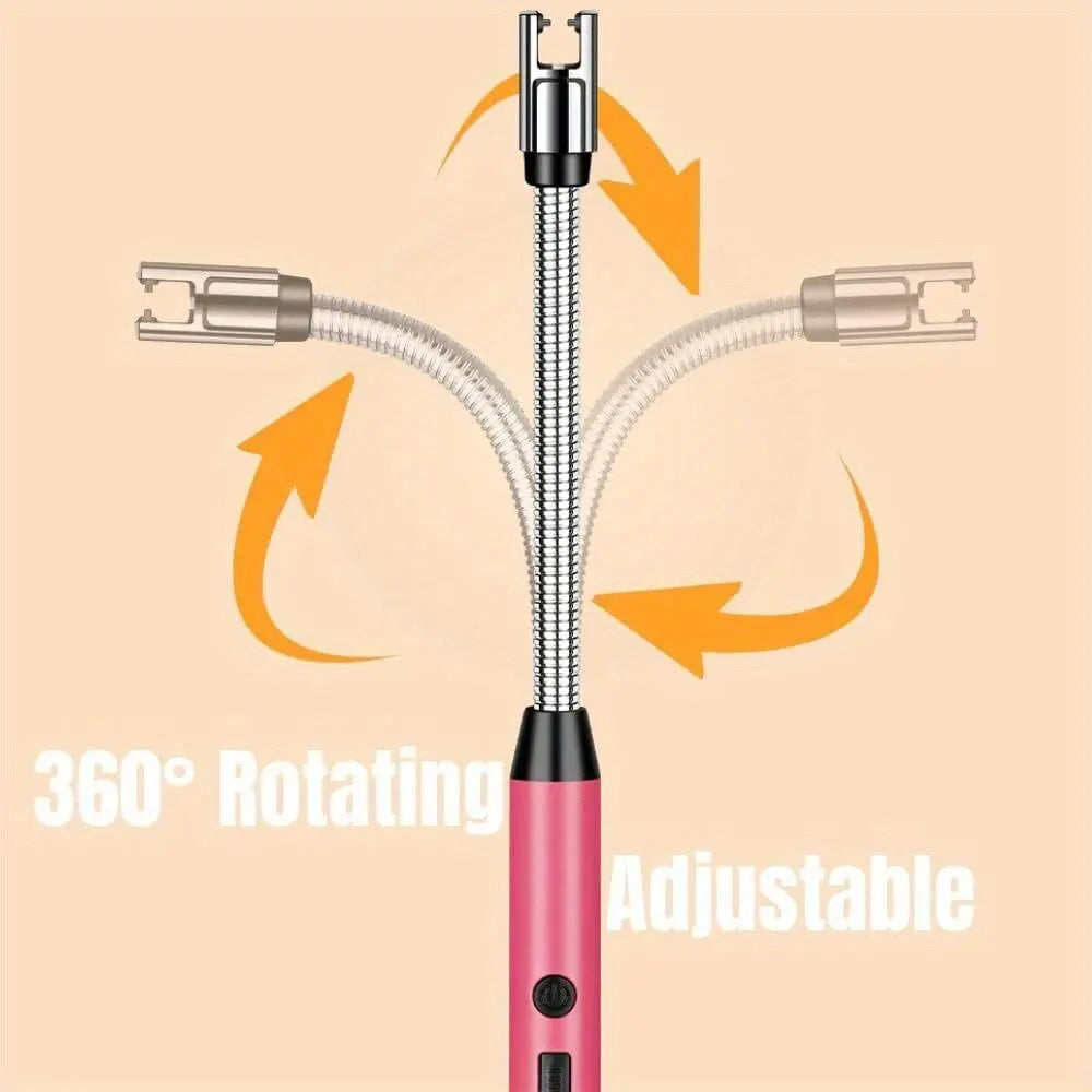 3PCS Dual Arc Electric Lighter Set – Rotating 360° Design