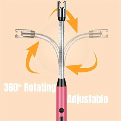 3PCS Dual Arc Electric Lighter Set – Rotating 360° Design
