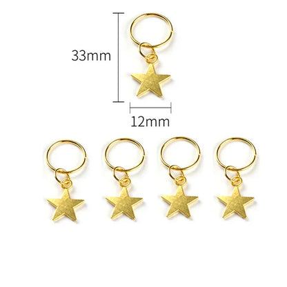 5pcs Butterfly Hair Beads