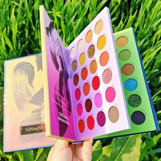 72/60 Color Eyeshadow Palette – Matte, Glitter &amp; Shimmer Shades