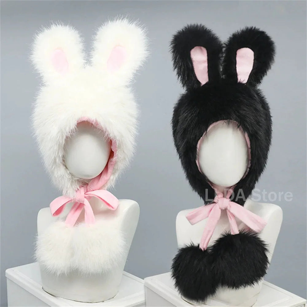 Plush Bunny Ears Hat