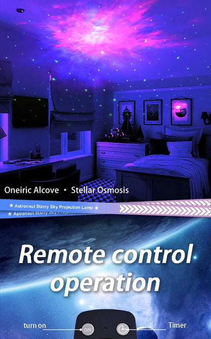 Astronaut Galaxy Projector – Starry Nebula Night Light