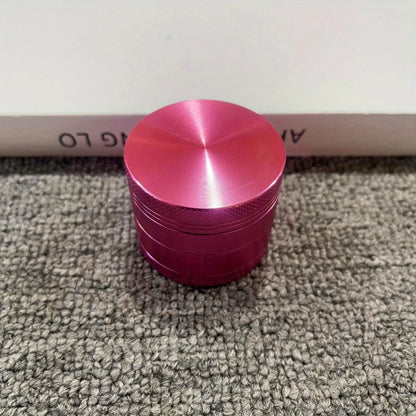 Pink Metal Herb & Spice Grinder (1.6 / 2 Inch, 4-Layer)