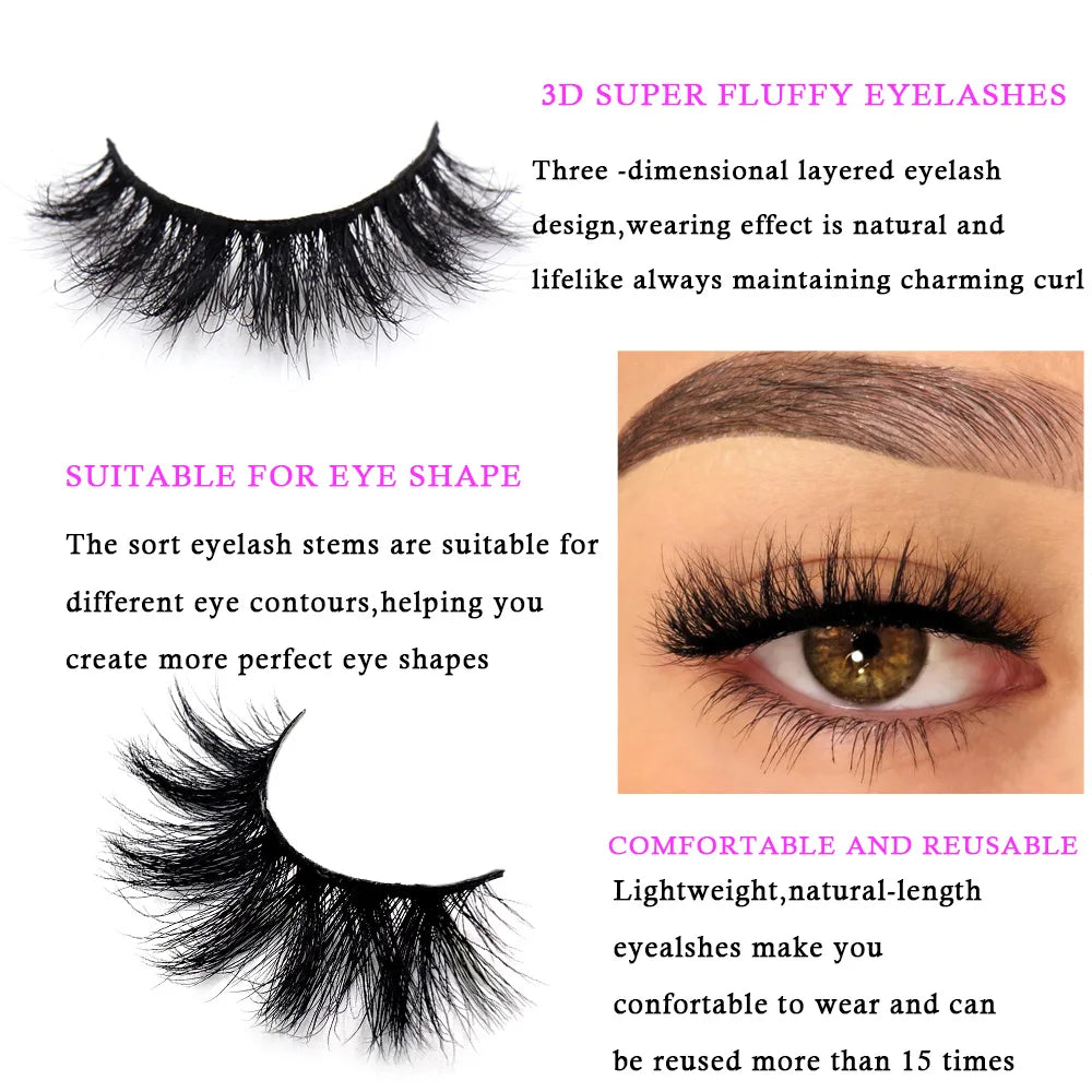 3D Mink Strip Lashes