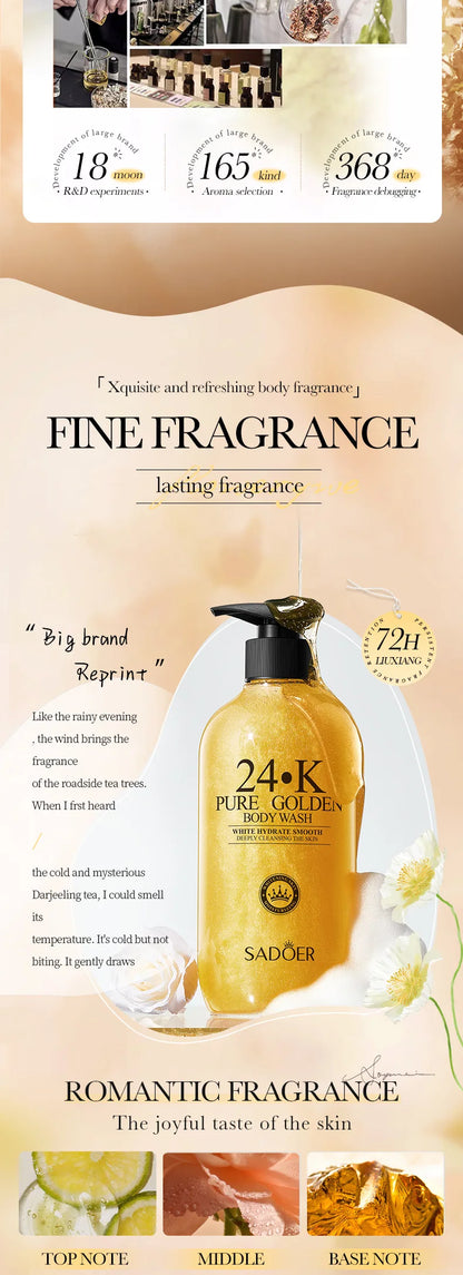 24K Pure Gold Body Wash