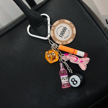 Gambling Dice Keychain