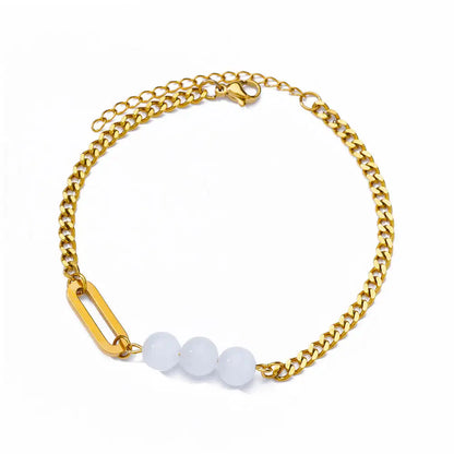 Chunky Figaro Chain Anklet – Unisex Stainless Steel Gold Anklet Jewelry (21+10cm)