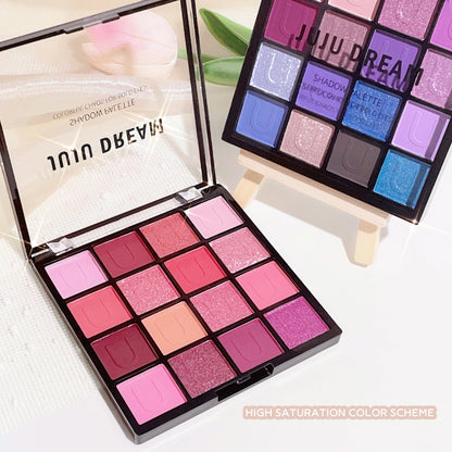 16-Color Eyeshadow Palette – Koi, Mermaid & Enchanted Forest Collection