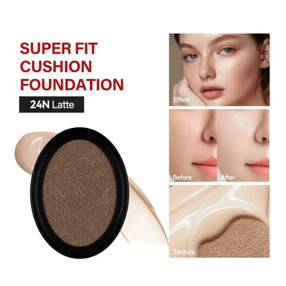 Cushion Refill Foundation – Waterproof, Semi-Matte & Long-Lasting (72H Wear)