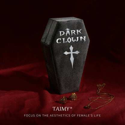 Gothic Velvet Coffin Jewelry Box – Customizable Ring & Necklace Display Case