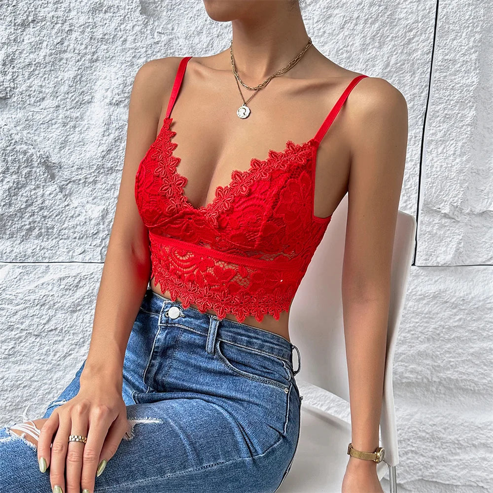 Women’s Underbust Bustier Camis – Sexy Crop Top Lingerie Streetwear