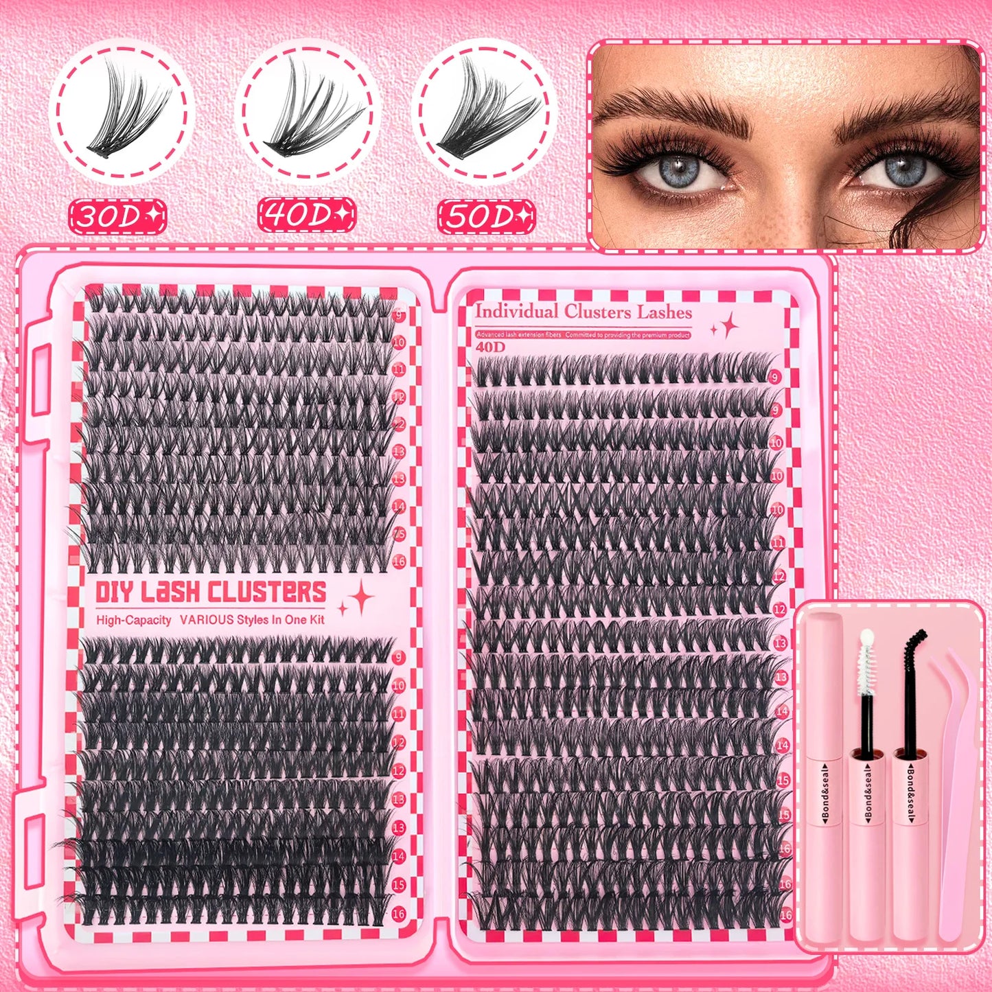 DIY Individual Lash Extension Kit (30D / 40D / 50D / 80D)