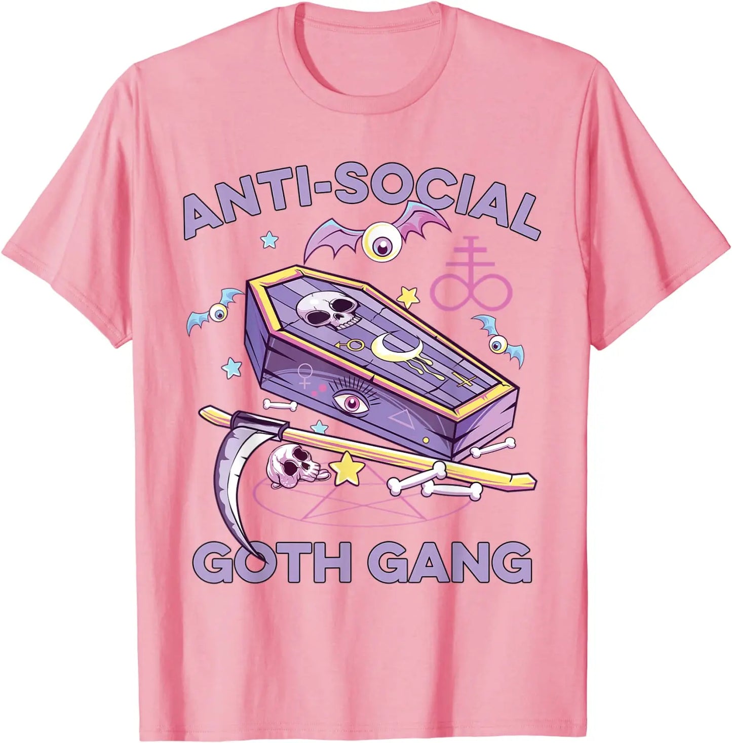 Anti-Social Pastel Goth Gang T-Shirt – Alternative Aesthetic Streetwear Tee